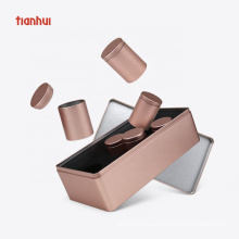 Tianhui elegant metal tin iron gift packaging tea box with 6 tin cans